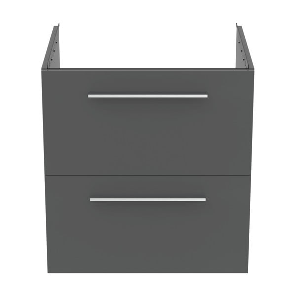 Szara wisząca szafka pod umywalkę 60x63 cm i.Life B – Ideal Standard