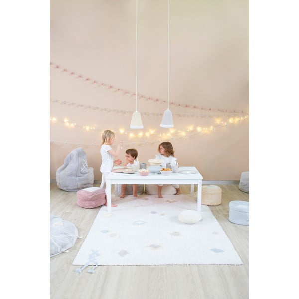 Kremowy bawełniany dywan dziecięcy tkany ręcznie odpowiedni do prania 140x200 cm Kim – Lorena Canals-image-3