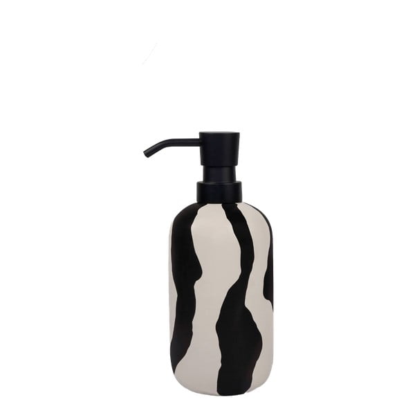 Czarno-biały ceramiczny dozownik do mydła 200 ml Icon – Mette Ditmer Denmark