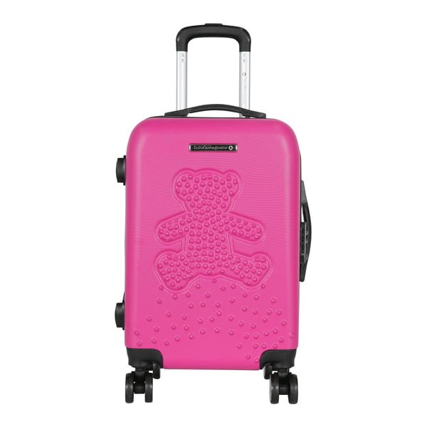 Różowa walizka podręczna LULU CASTAGNETTE Mia, 44 l