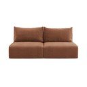 Ceglasta rozkładana/ze schowkiem sofa 216 cm Kalena – Makamii