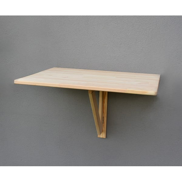 Wiszący stolik balkonowy z litego drewna sosnowego 59x79 cm – Rojaplast