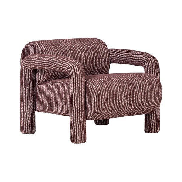 Bordowy fotel Lenny – WOOOD