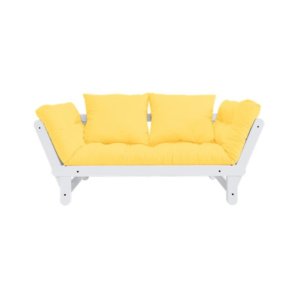 Sofa rozkładana Karup Design Beat White/Yellow