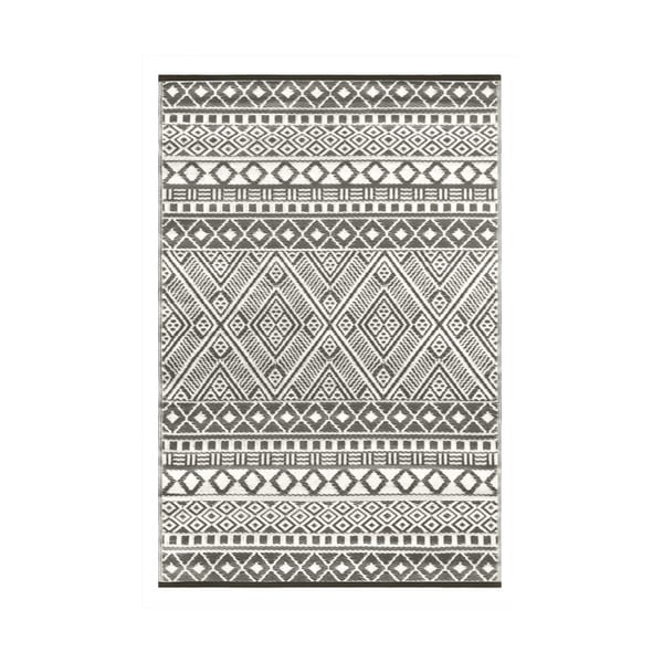 Szaro-biały dwustronny dywan zewnętrzny Green Decore Hanna, 120x180 cm