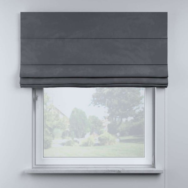 Szara roleta rzymska 170x100 cm Posh Velvet – Yellow Tipi-image-1