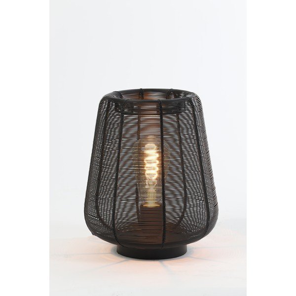 Czarna lampa stołowa (wysokość 26 cm) Adeta – Light & Living-image-2