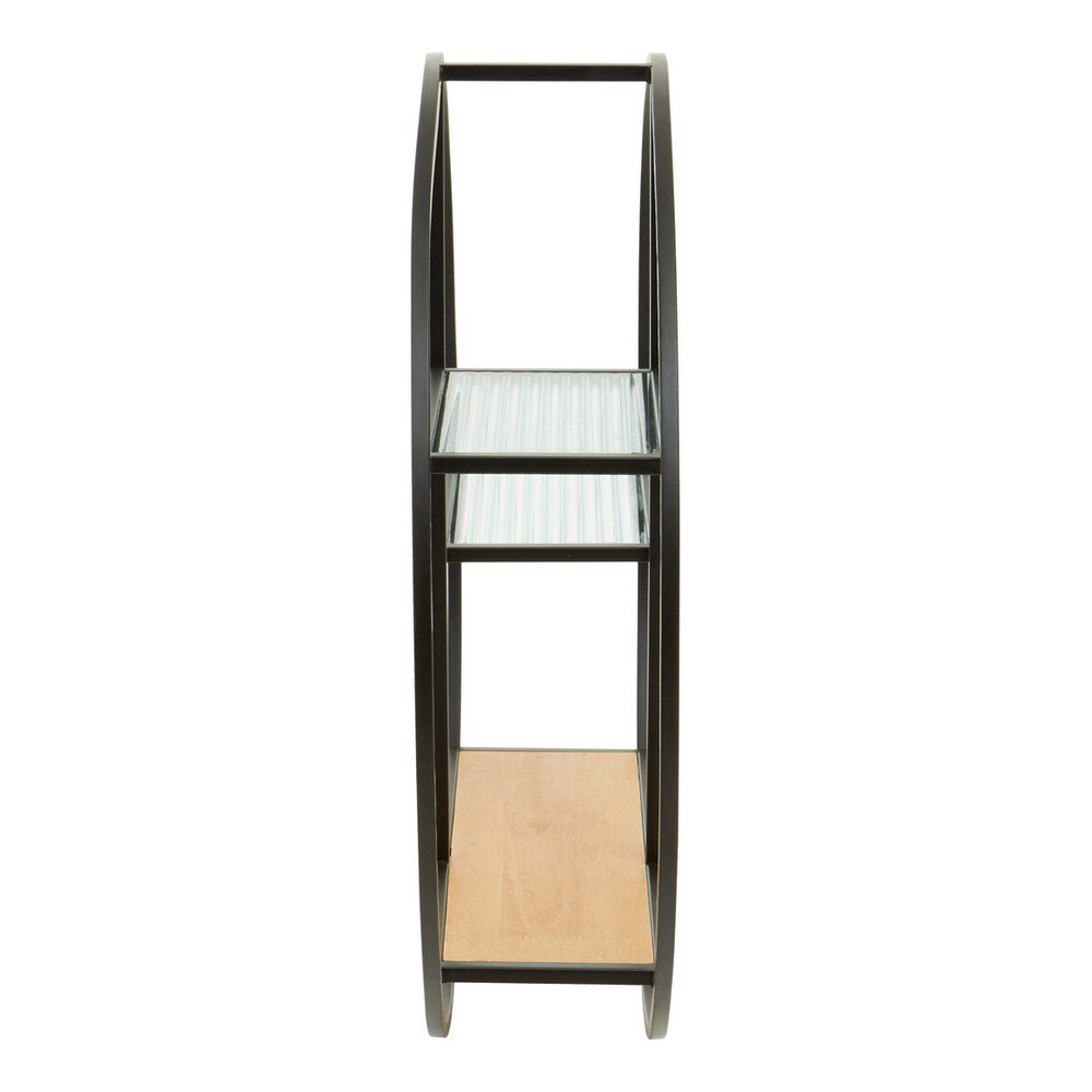 Czarna/w naturalnym kolorze wielopoziomowa metalowa półka 61 cm Mataram – Premier Housewares (zdjęcie 4)