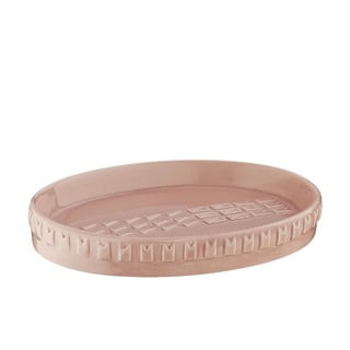 Różowa porcelanowa mydelniczka Kela Lenora