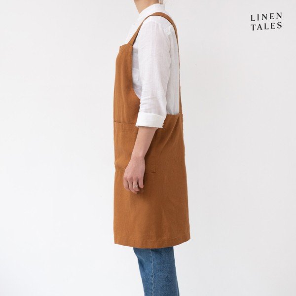 Lniany fartuch Crossback – Linen Tales-image-1