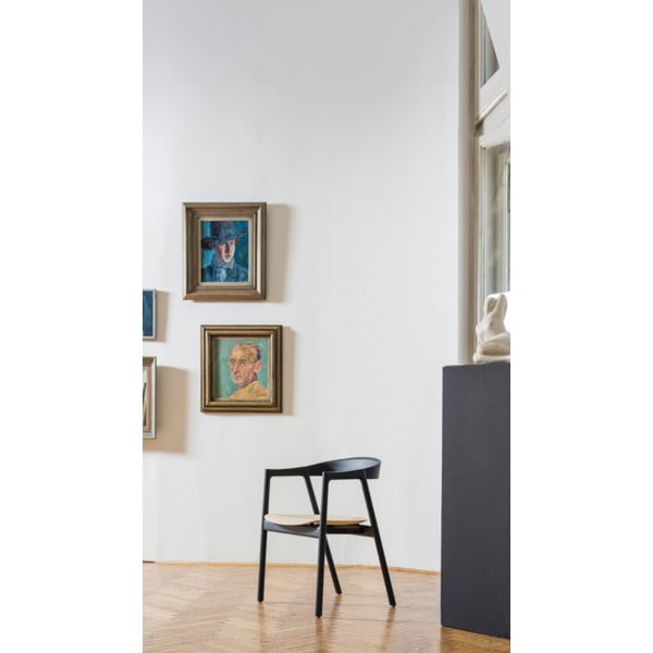 Brązowe krzesło z litego drewna dębowego Muna – Gazzda-image-1