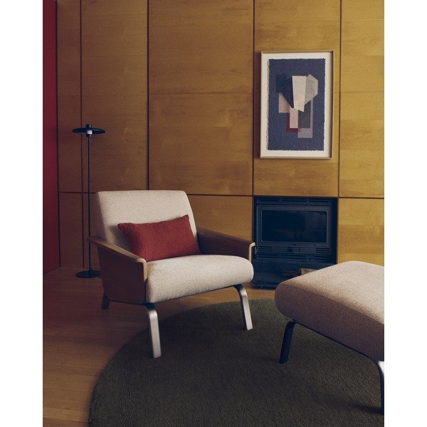 Beżowy fotel z tkaniny szenilowej Amsen – Kave Home-image-1