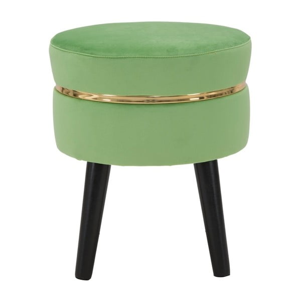 Zielony stołek tapicerowany Mauro Ferretti Paris