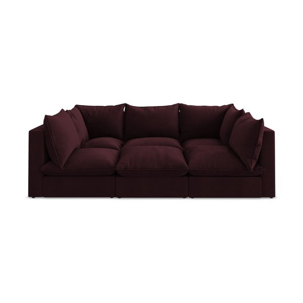 Bordowa sofa 255 cm Manao – Makamii