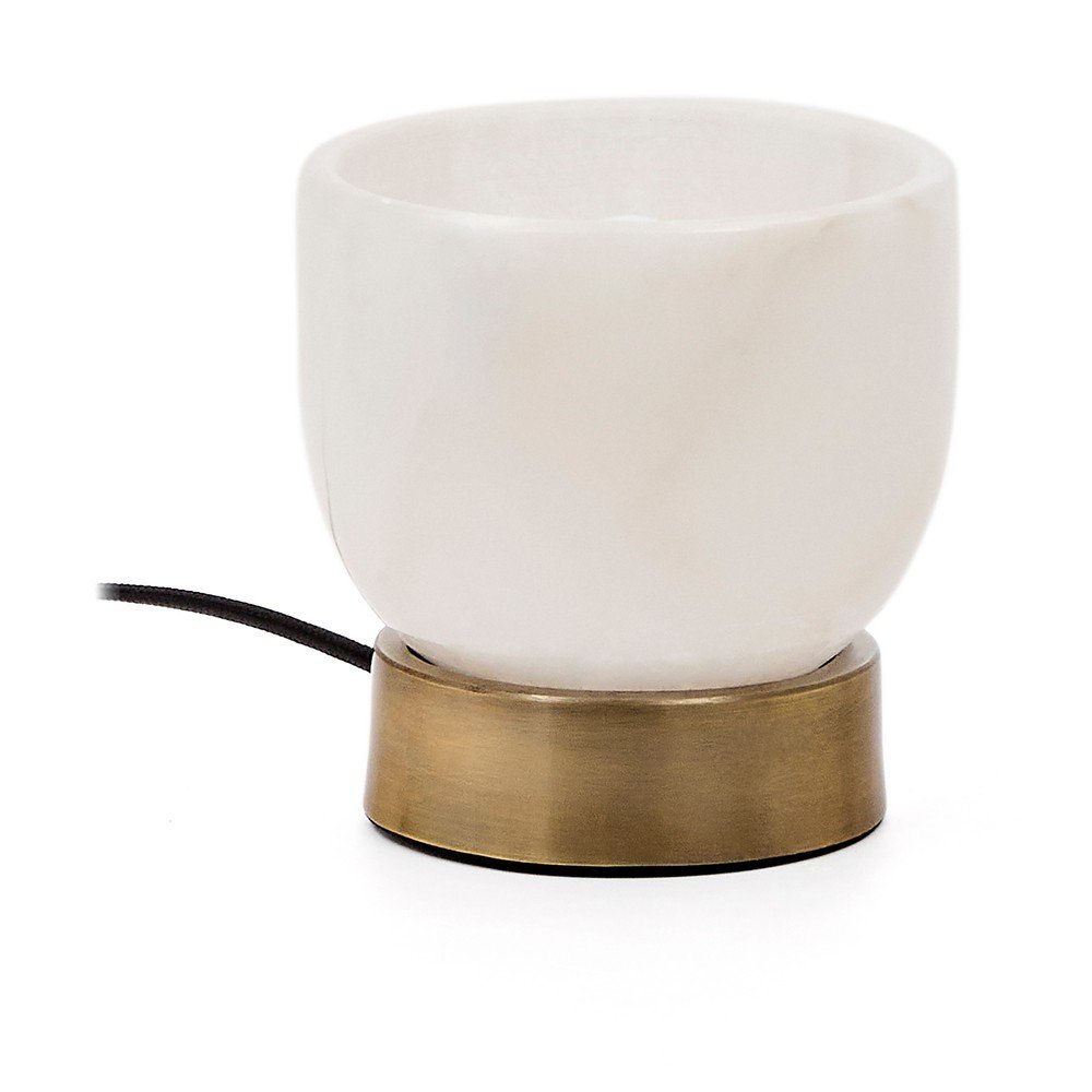 Lampa stołowa w kremowo-mosiężnym kolorze (wysokość 17 cm) Shenli – Kave Home (zdjęcie 6)