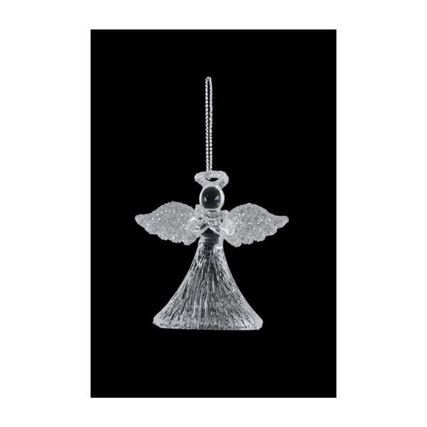 Dekoracyjny aniołek szklany Ego Dekor, wys. 6 cm