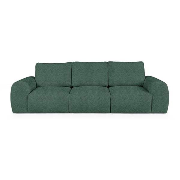 Zielona sofa z materiału bouclé 287 cm Mirel – Rodier