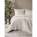 Beżowa pościel dwuosobowa z bawełny renforcé 240x220 cm Checkered – Mila Home Luxury