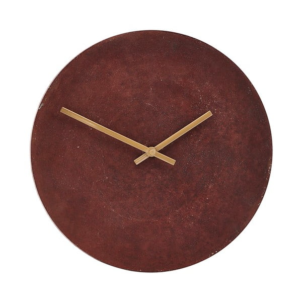 Ciemnoczerwony zegar House Doctor Inuse, ⌀ 28 cm