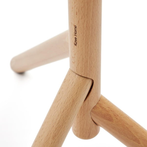 Wieszak z litego drewna bukowego w naturalnym kolorze 46x170 cm Nadue – Kave Home-image-2