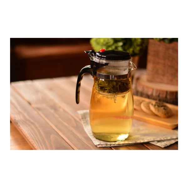 Szklany dzbanek z sitkiem Bambum Vogue, 900 mlml-image-2