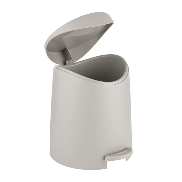 Szarobrązowy plastikowy kosz na śmieci z pedałem 3 l Portes – Allstar-image-1