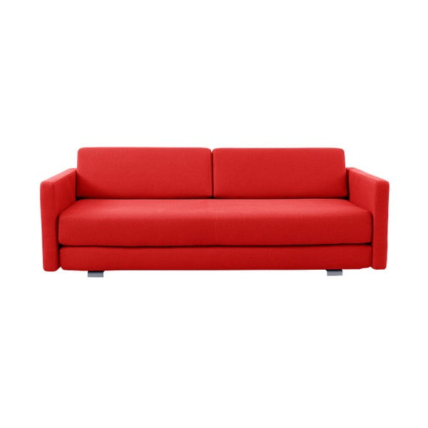 Sofa rozkładana Lounge, czerwona
