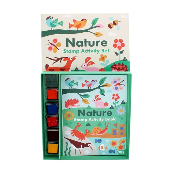 Zestaw kreatywny Stamp Activity Set Nature – Rex London-image-2