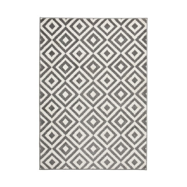 Szaro-biały dywan Think Rugs Matrix Grey White, 160x220 cm
