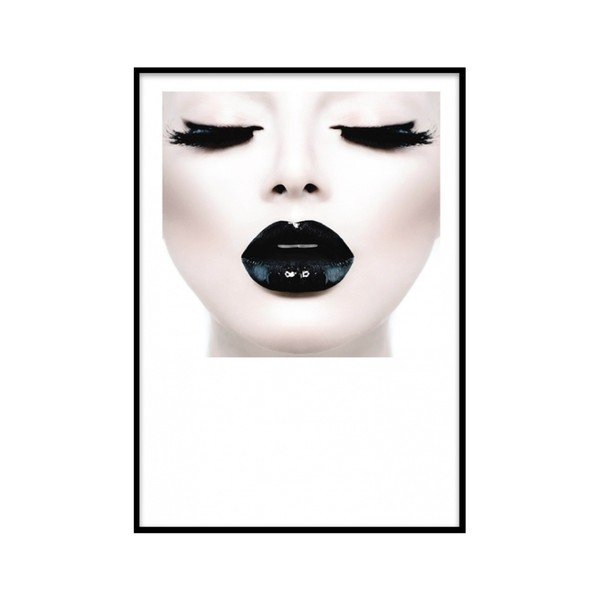 Plakat w ramce Piacenza Art Black Lady Head, 30x20 cm