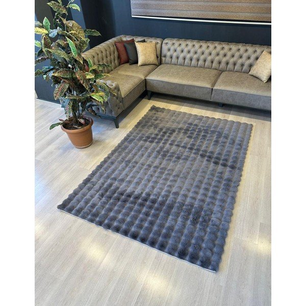 Antracytowy dywan odpowiedni do prania 150x230 cm Bubble Anthracite – Mila Home-image-2