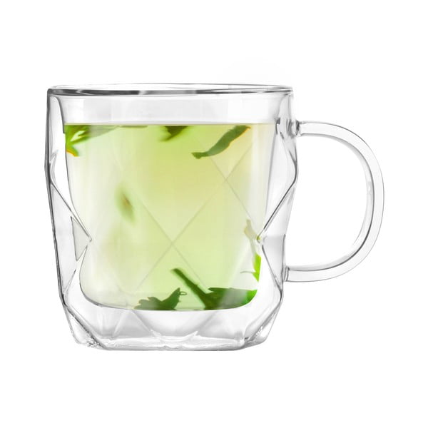 Zestaw 2 kubków oz podwójnymi ściankami Vialli Design Geo, 330 ml-image-3