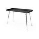 Czarne biurko Woodman Rayburn, 115x52 cm