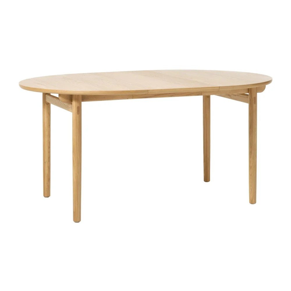Okrągły rozkładany stół w dekorze dębu ø 120 cm Carno – Unique Furniture (zdjęcie 9)