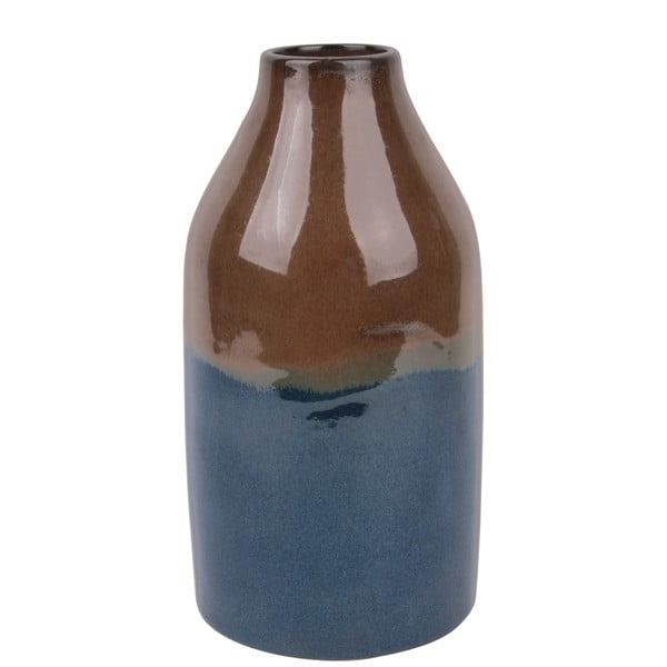 Brązowo-niebieski wazon PT LIVING Nostalgie, dł. 27 cm