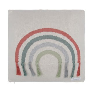 Szara bawełniana poszewka na poduszkę Kindsgut Rainbow, 45x45 cm