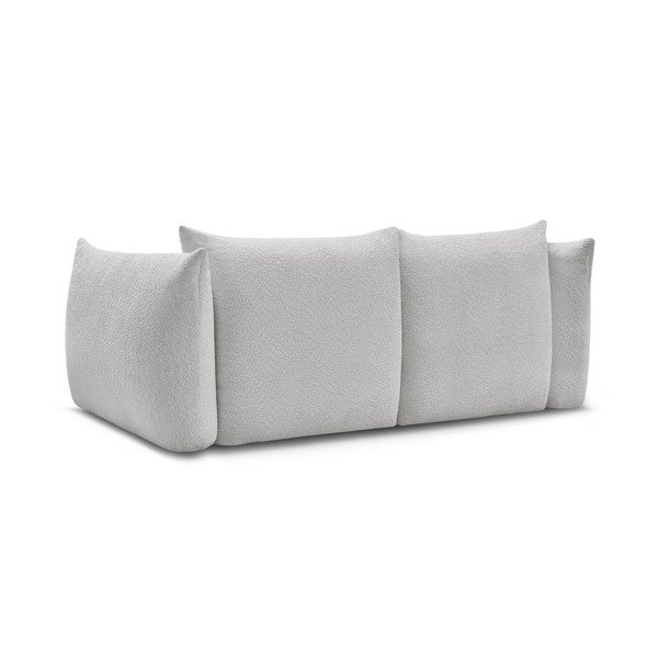 Jasnoszara sofa z materiału bouclé 234 cm Azra – Bobochic Paris-image-4