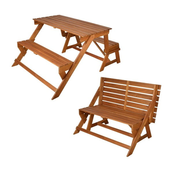 Składany stół piknikowy z ławkami Chat