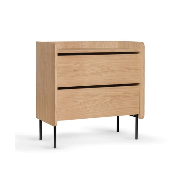 Wysoka komoda w dekorze dębu 80x82 cm Wrap – Bonami Selection-image-2