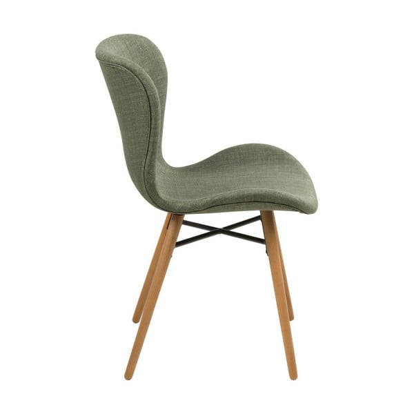 Zestaw 2 zielonych krzeseł Actona Batilda-image-1