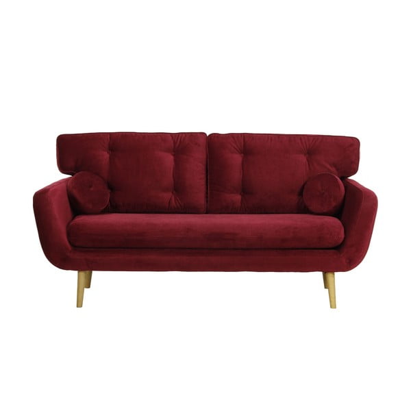Ciemnoczerwona
  sofa trzyosobowa Wintech Alva Faro