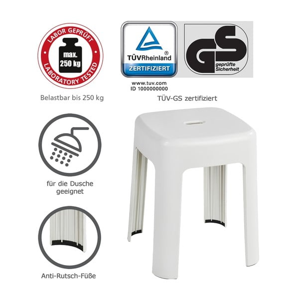 Biały taboret Wenko Alaska-image-4