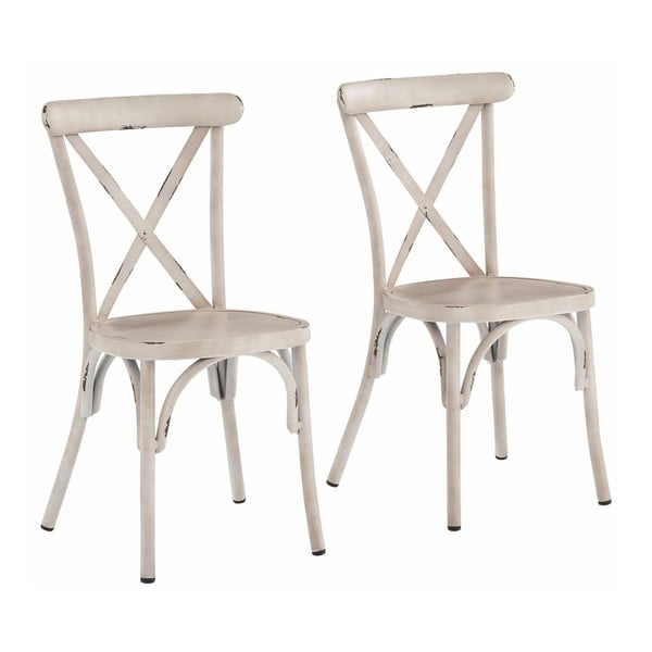 Zestaw 2 białych krzeseł bukowych Støraa Lancier