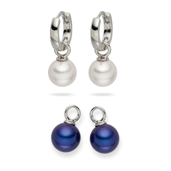 Komplet 2 par kolczyków perłowych Pearls of London Eirené