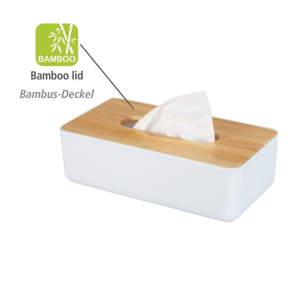 Plastikowo-bambusowy pojemnik na chusteczki Rotello – Wenko-image-4