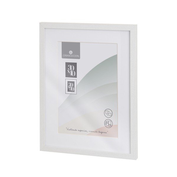 Biała ramka ścienna 32x42 cm Sencillo – Casa Selección