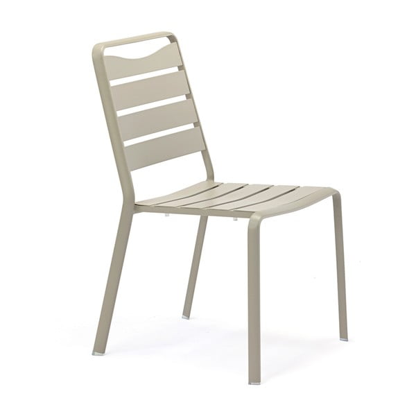Zestaw 4 szarych krzeseł ogrodowych z aluminium Ezeis Spring