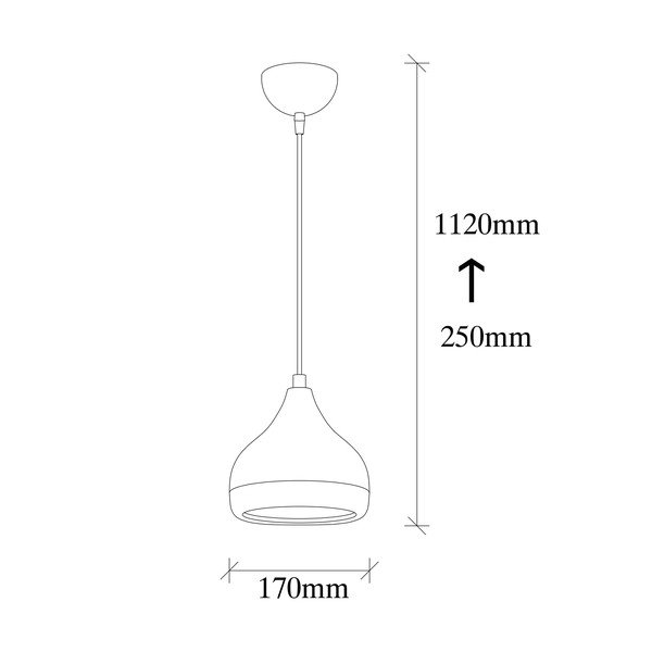 Czarna lampa wisząca z elementami w kolorze miedzi Opviq lights Yildo, ø 17 cm-image-3