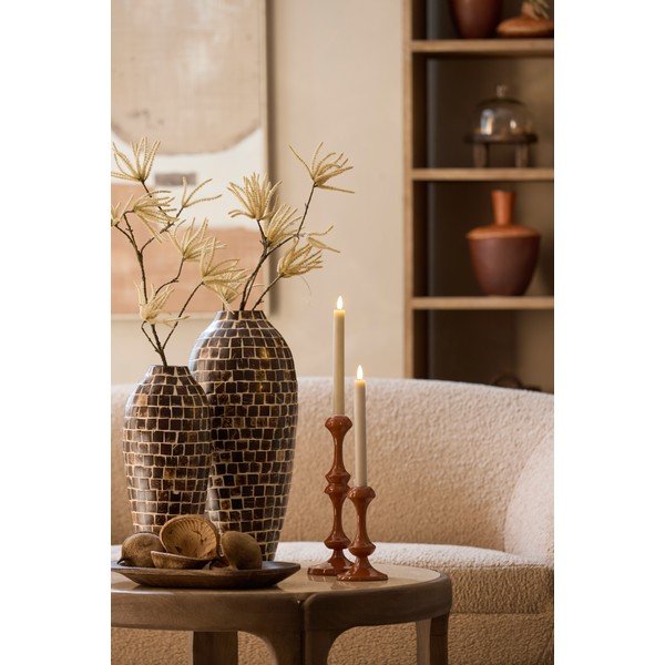 Brązowy bambusowy wazon (wysokość 40 cm) Tudela – Light & Living-image-1
