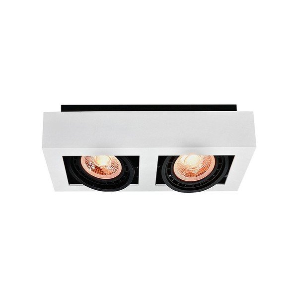 Biała lampa sufitowa z metalowym kloszem 34x18,5 cm Loid – GTV